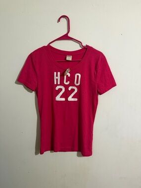 Hollister Hot Pink HCO 22 Short Sleeve Tee